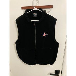 Freedom TV Show Vintage Crew Fleece Vest, Black, Large, 2000, Sci-Fi